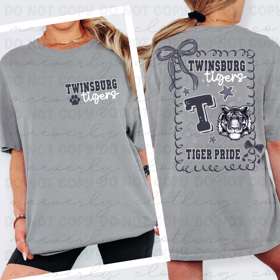 Twinsburg Tigers Coquette Spiritwear Graphic Preorder