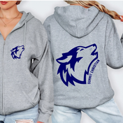 Summit Christian Big Mascot Full Zip Hoodie