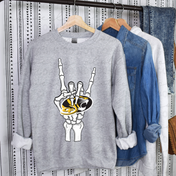 Cuyahoga Falls Skelly Hand Mascot Tee/Crewneck