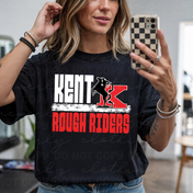 Kent Rough Riders Bold Block Stack Tee/Crewneck