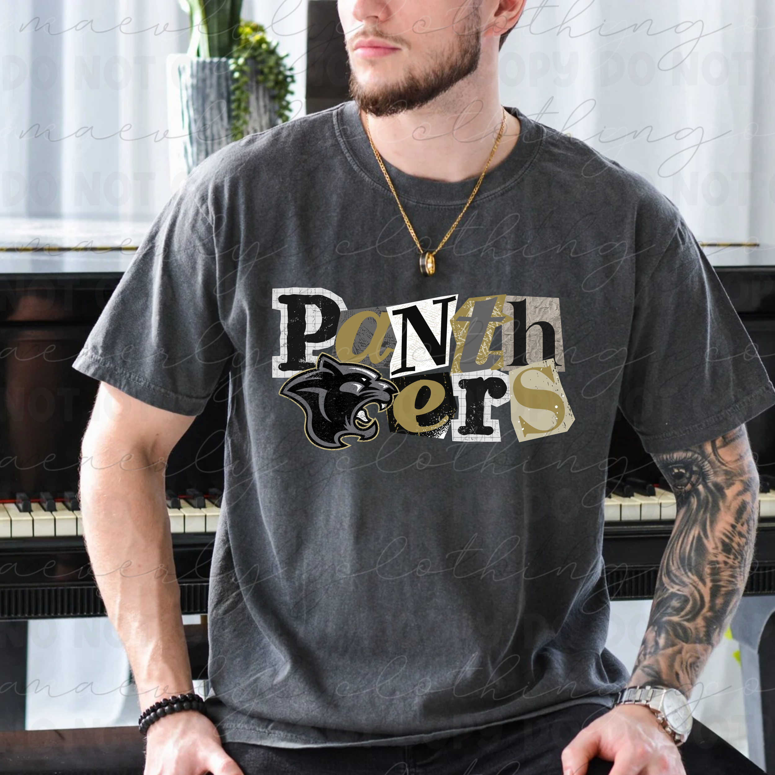 Holy Family Mixed Letter Tee/Crewneck