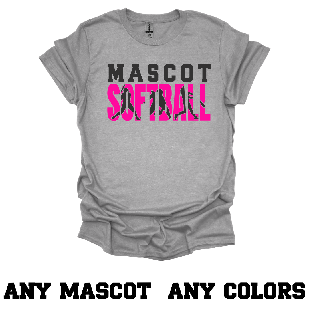 CUSTOM Cutout Mascot Sport Tee