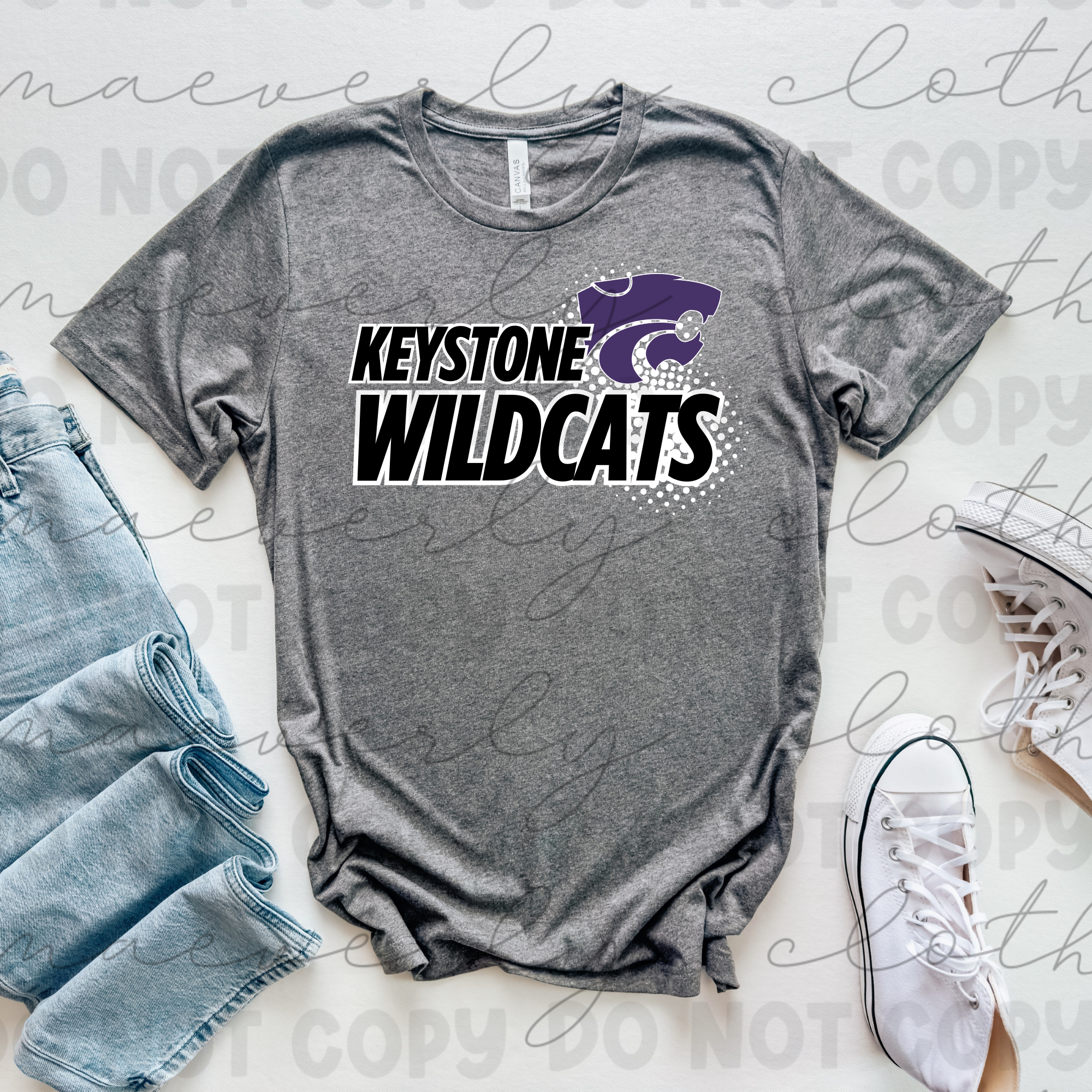 Keystone Wildcats Fan Tee/Crewneck