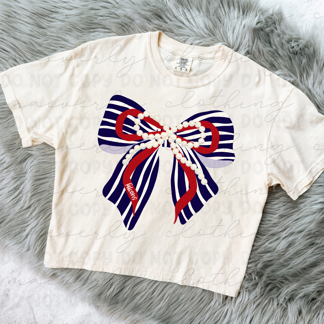 Austintown Fitch Stacked Bow Tee/Crewneck