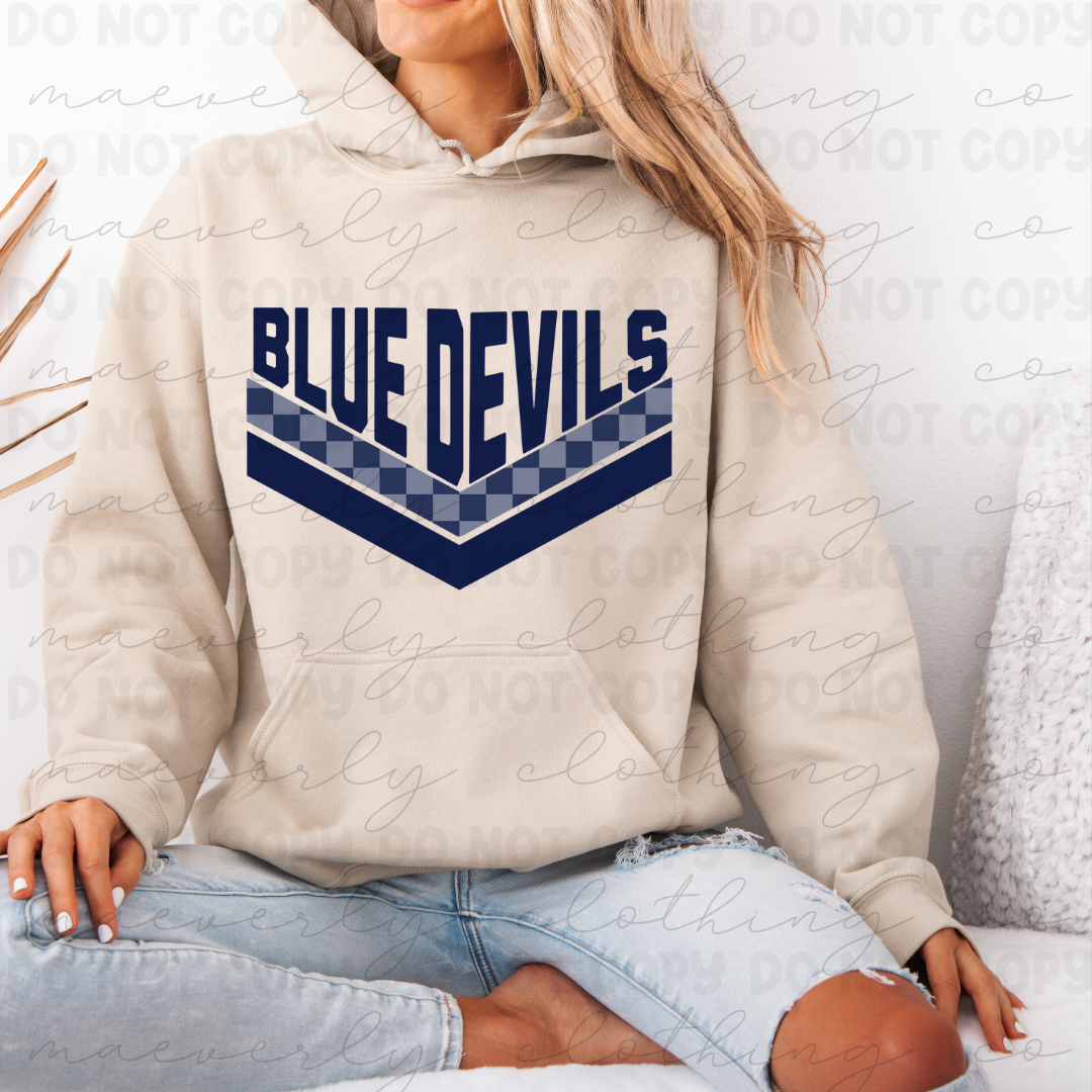 McDonald Blue Devils Chevron Tee/Crewneck