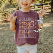 Your School/Mascot Varsity Bow Tee/Crewneck