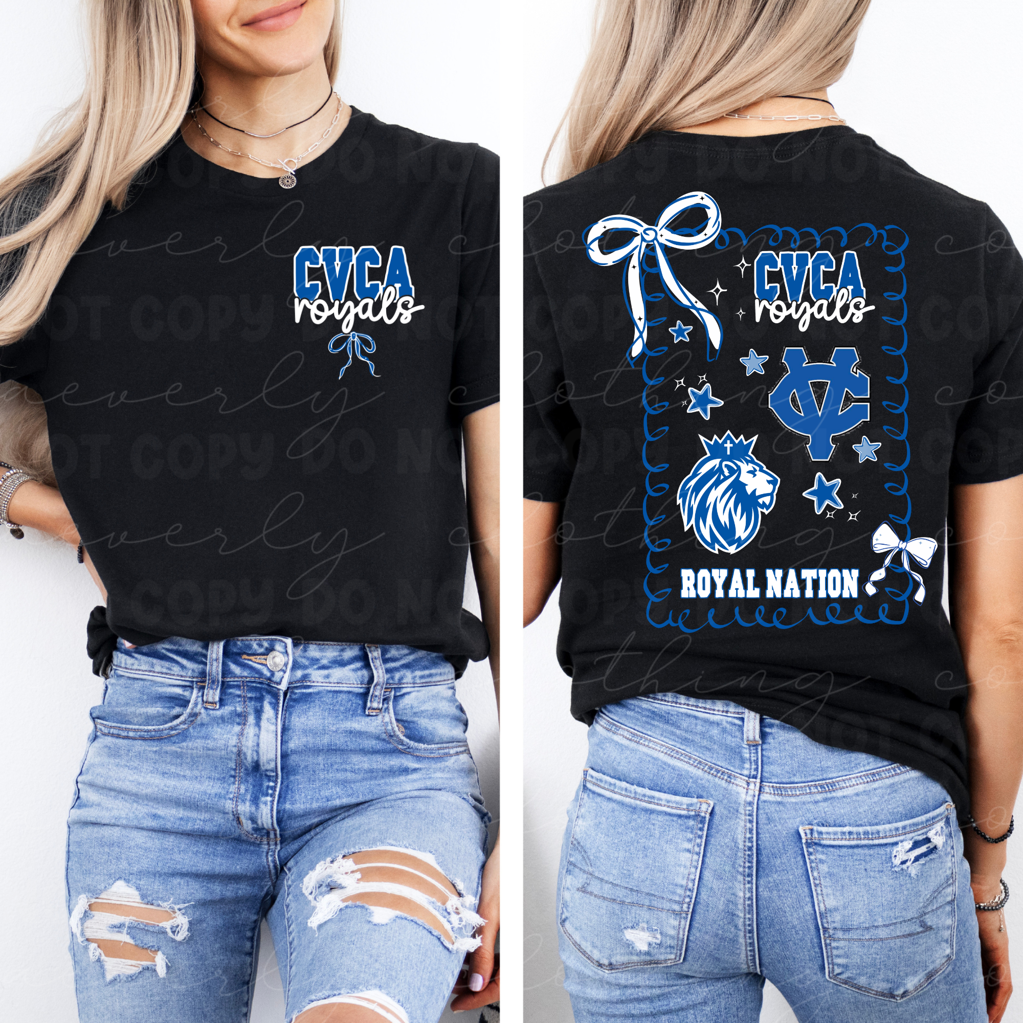CVCA Royals Coquette Spiritwear Graphic Preorder