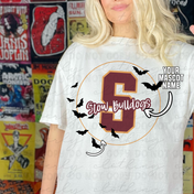 Your School/Mascot Bat Tee/Crewneck