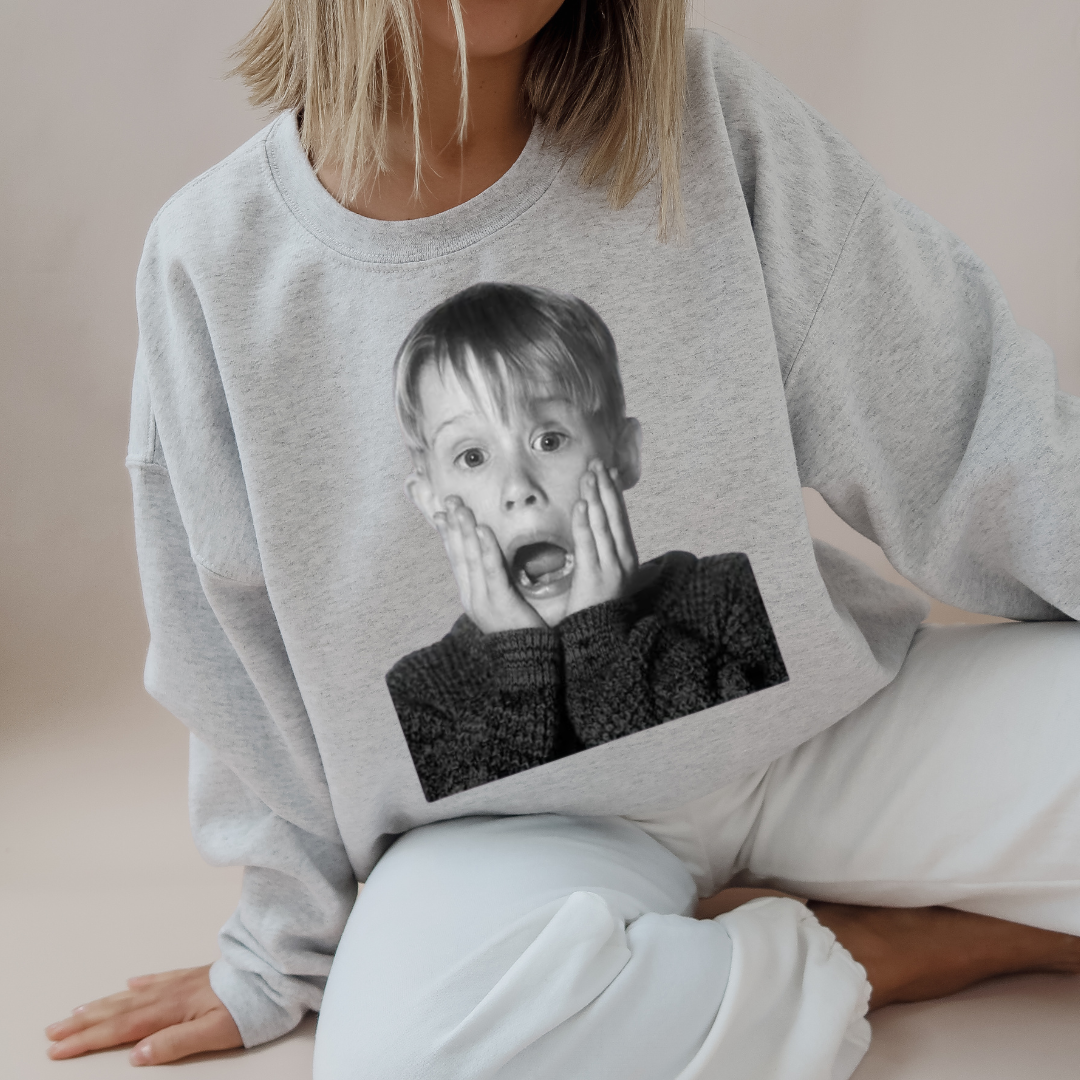 Home Alone B/W Tee/Crewneck