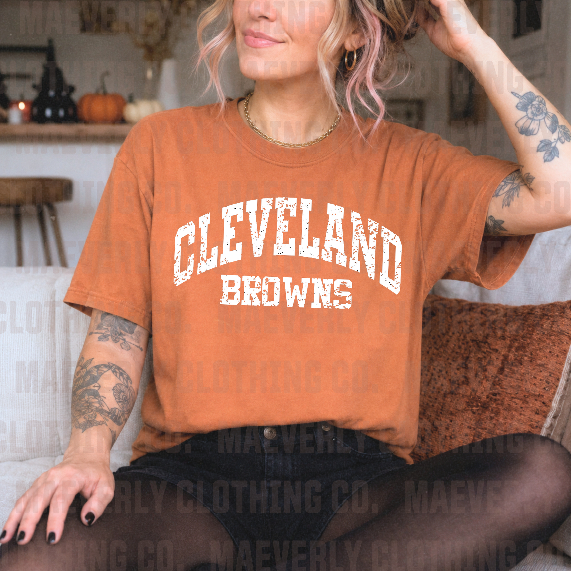 Vintage Varsity Name || Cleveland Browns