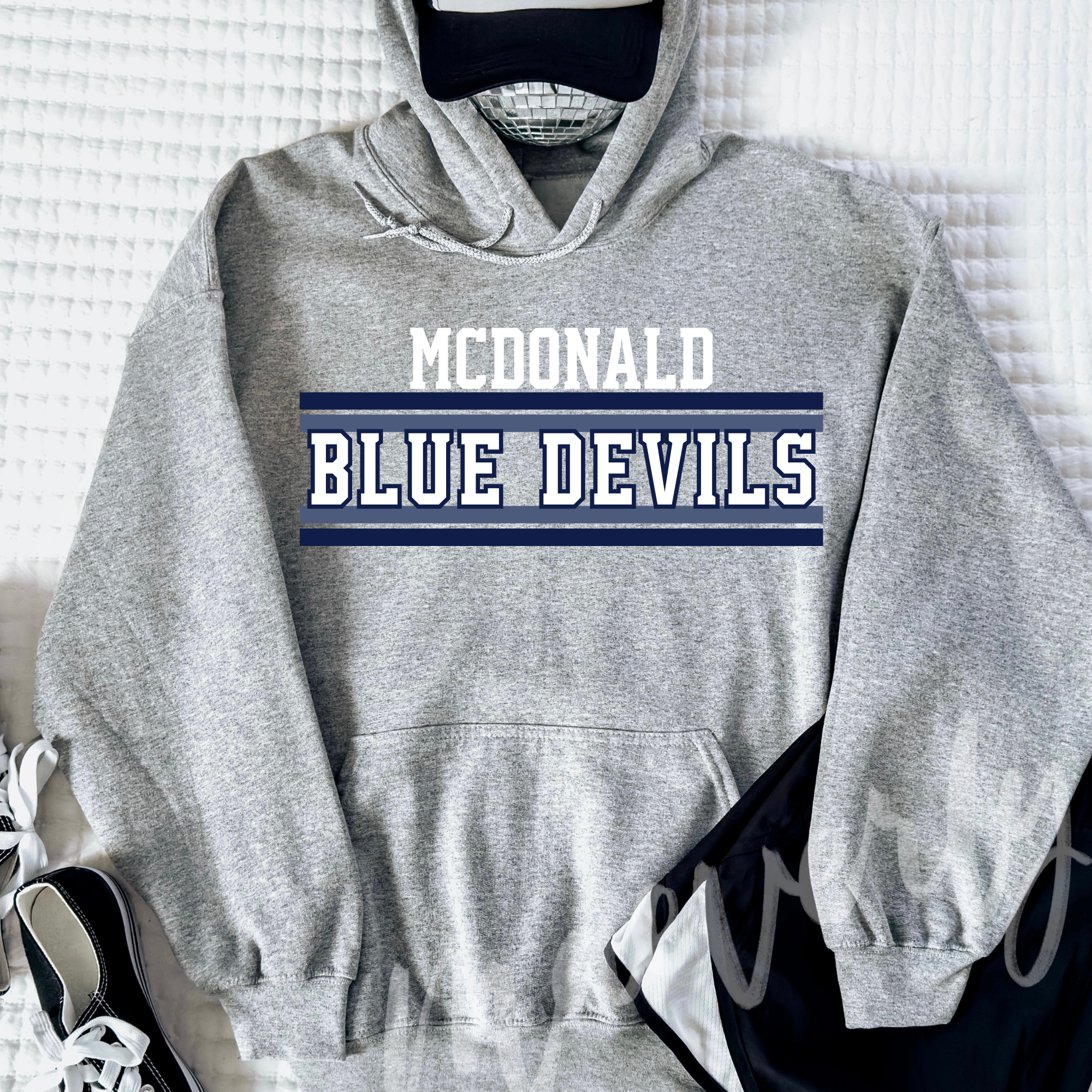 The Retro Stripe Classic Graphic || McDonald Blue Devils