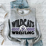 Keystone Wildcats Bold Any Sport or Club Tee/Crewneck