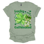 Lucky and Caffeinated Tee