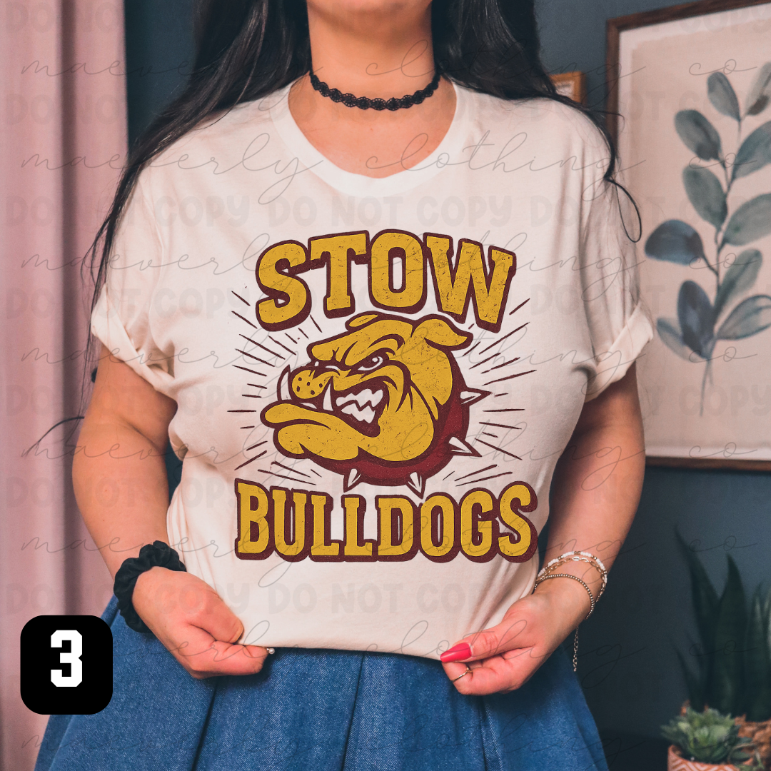 Retro Stow Bulldogs Spiritwear - Preorder