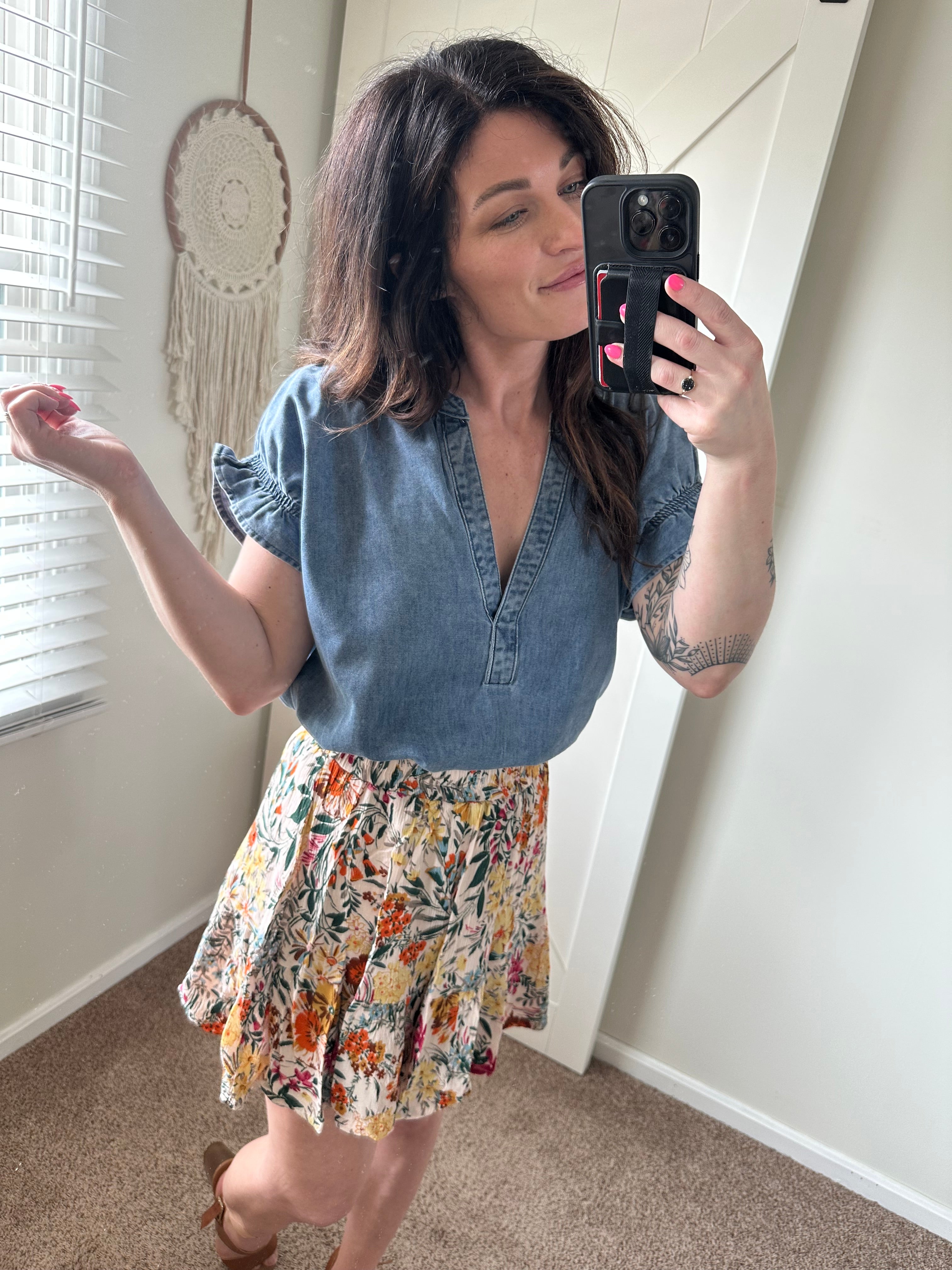 Everyday Ease Denim Top Preorder