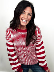 Wanderlust Striped Knit Sweater - PREORDER