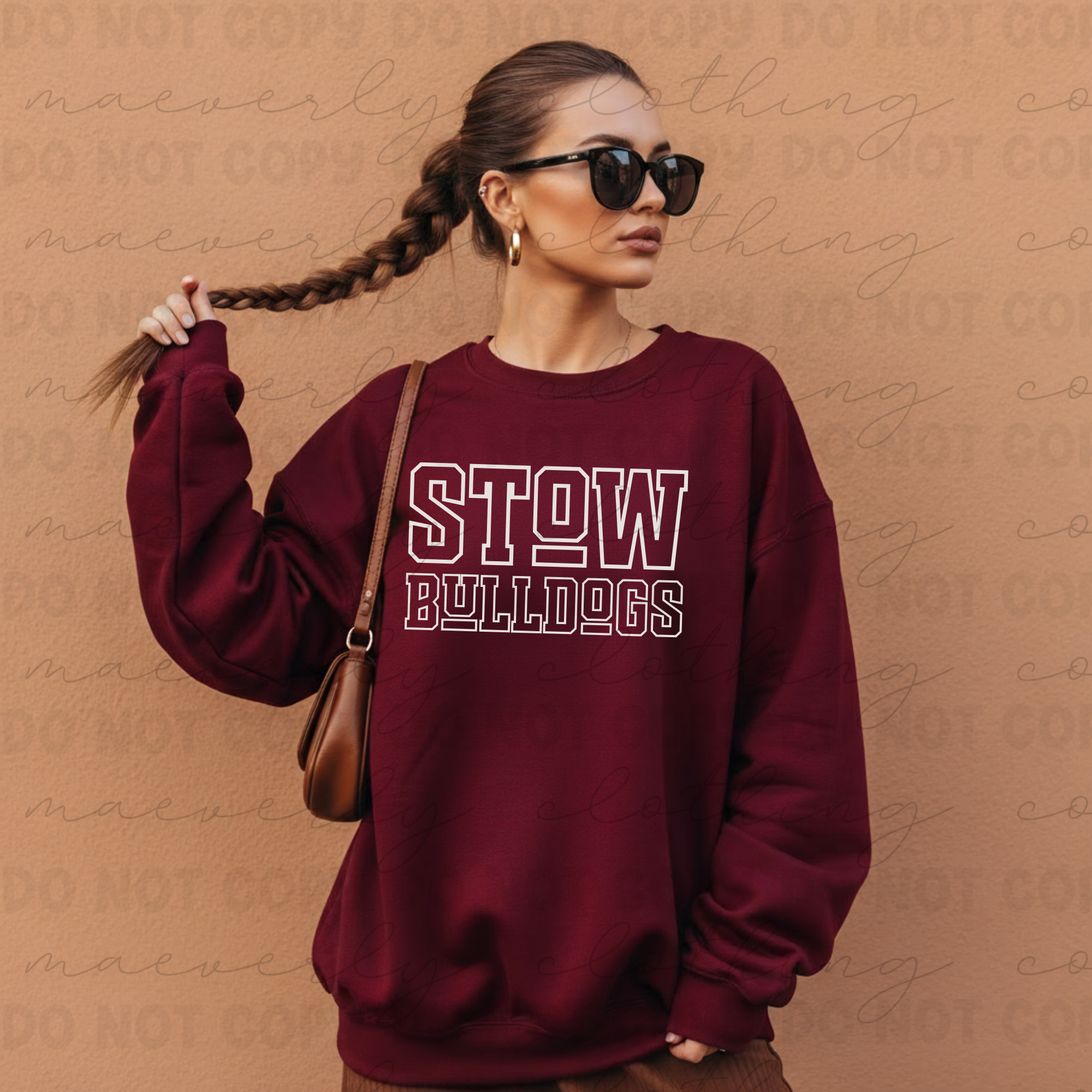 Any School/Any Team Funky Font Mascot Graphic