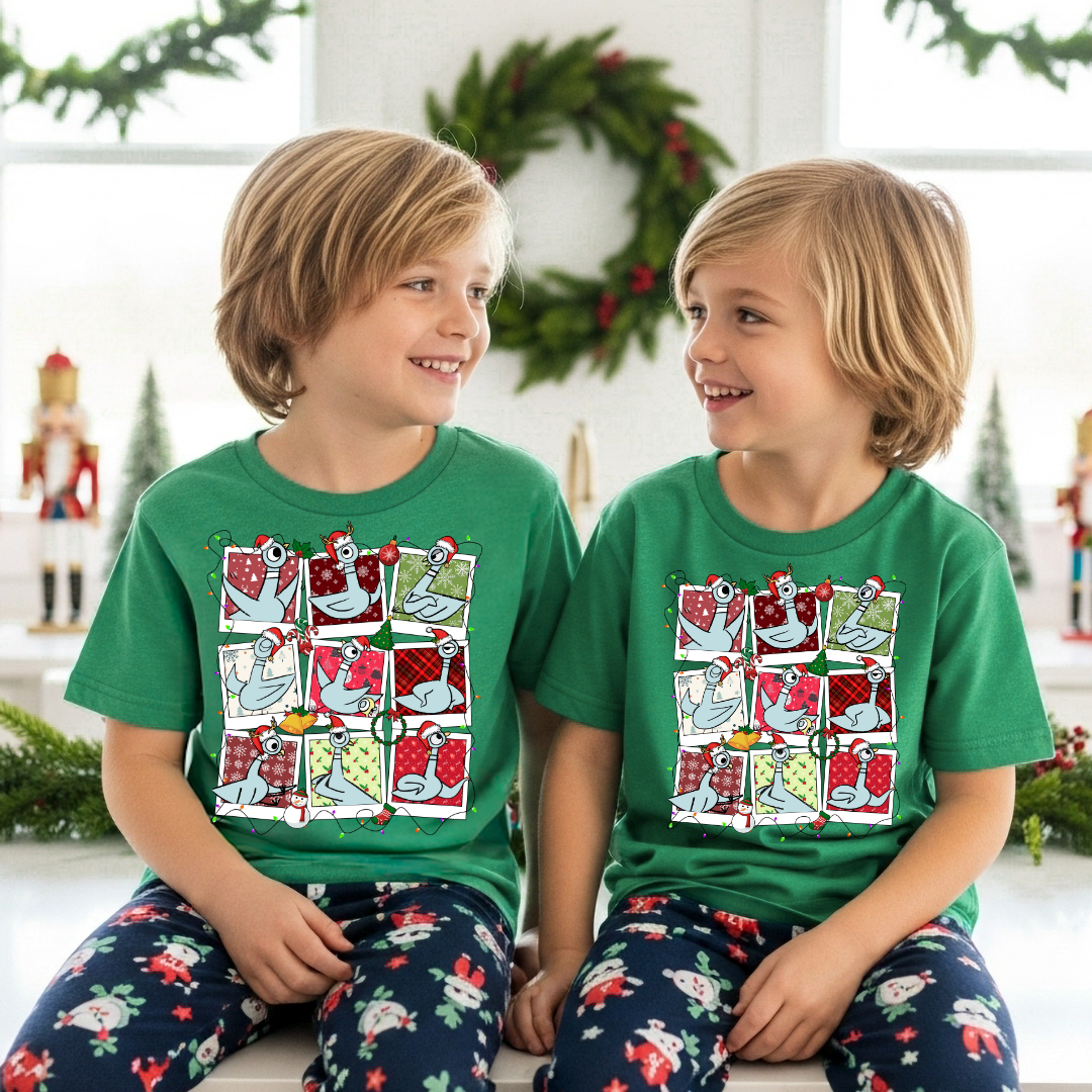 Christmas Pigeon Tee/Crewneck