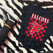 Field Falcons Bleacher Check Tee/Crewneck