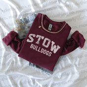 Distressed Varsity School Spirit Crewneck