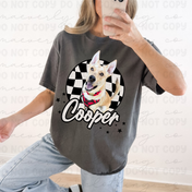 Checkered Custom Pet Tee/Crewneck
