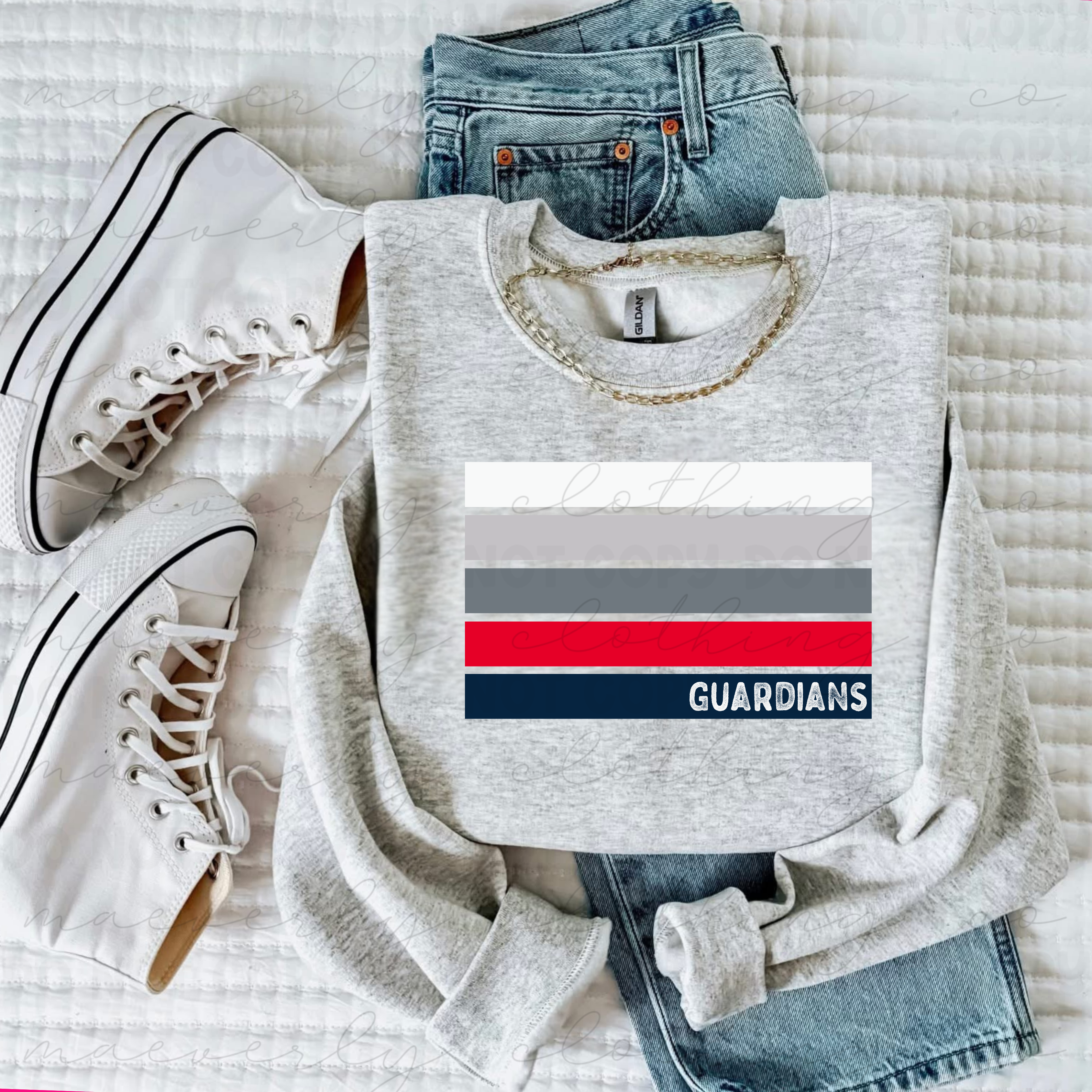 Custom Retro Stripes Tee/Crewneck Sweatshirt