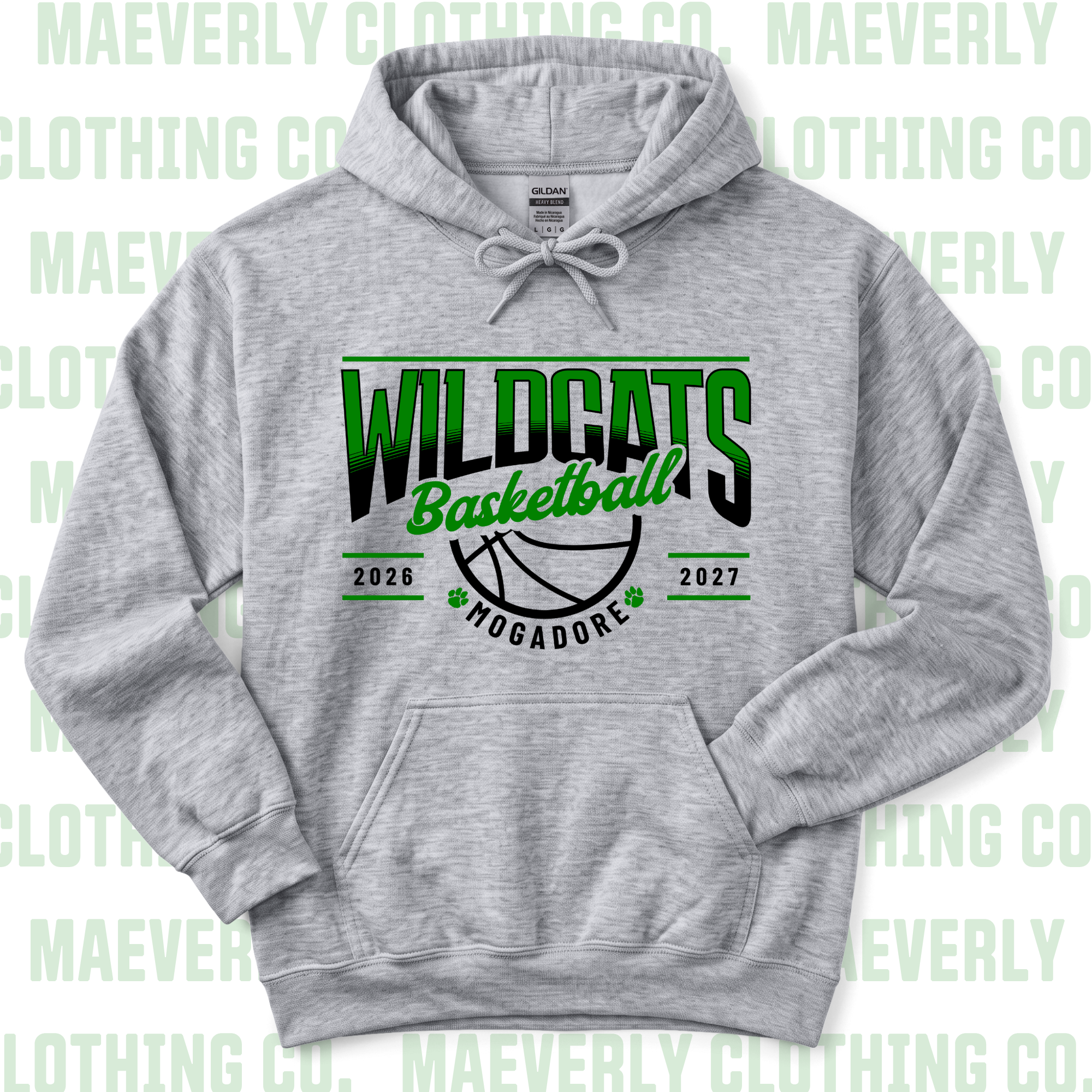 Mogadore Basketball Hoodie || Mogadore Wildcats