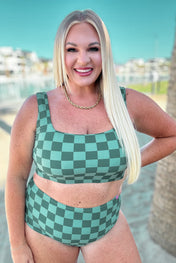 Bali Checkered Swim Top