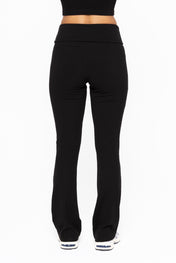 Ribbed Fold Over Waist Leggings