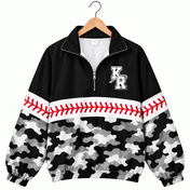 The Varsity Club Quarter Zip - Kent Riders Baseball -  Camo [ETA 5-6.5 weeks]