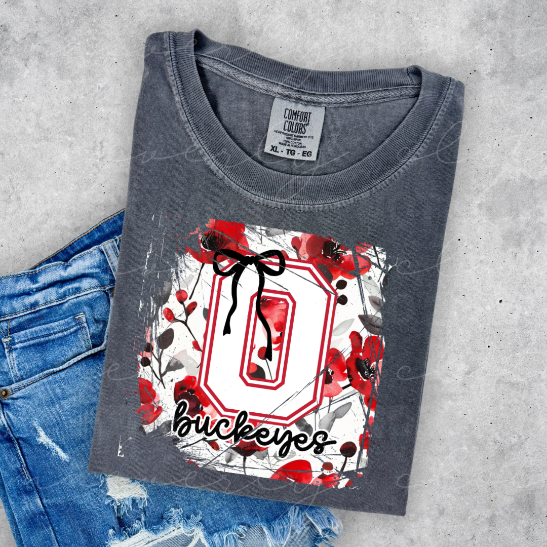 Ohio State Spirit Bloom Tee/Crewneck
