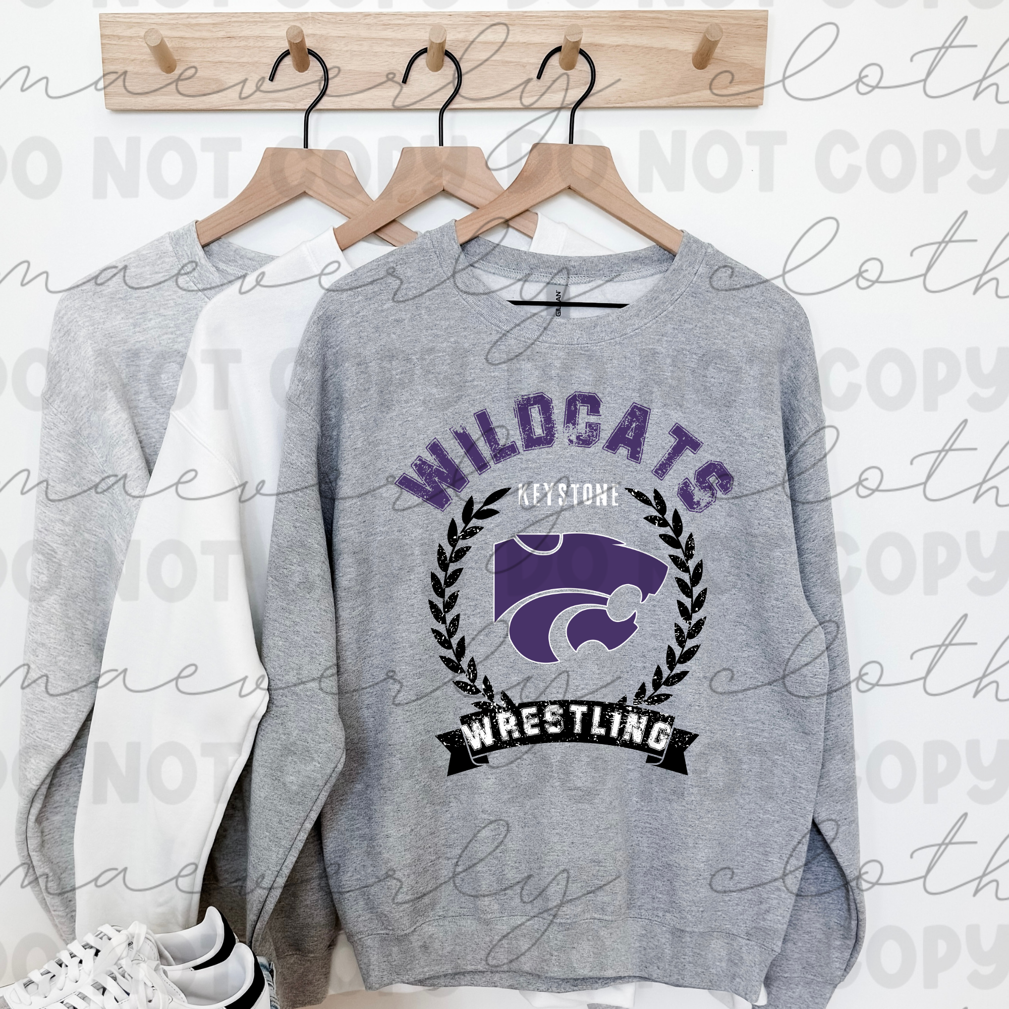 Keystone Wildcats Old School Any Mascot, Sport or Club Tee/Crewneck