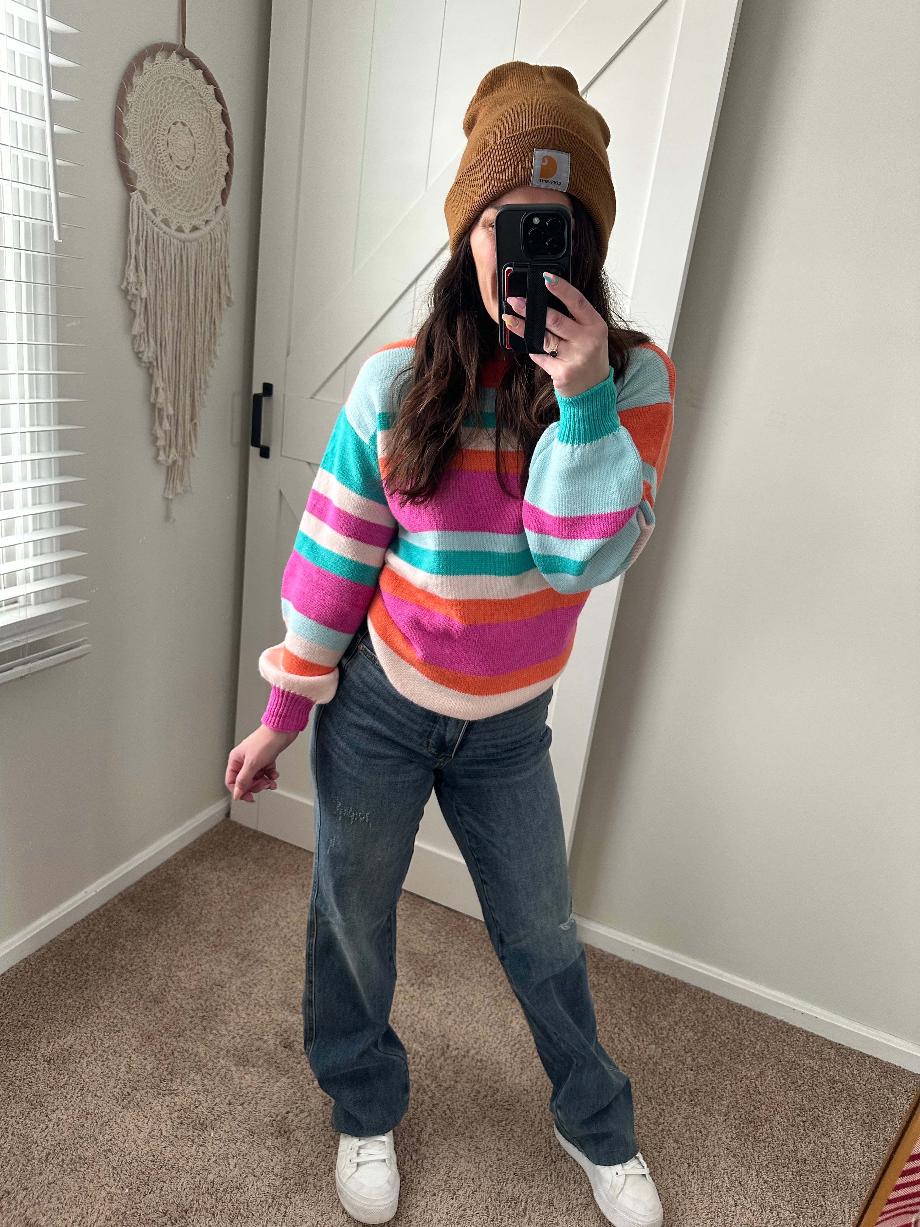 Sunset Bliss Striped Sweater - PREORDER