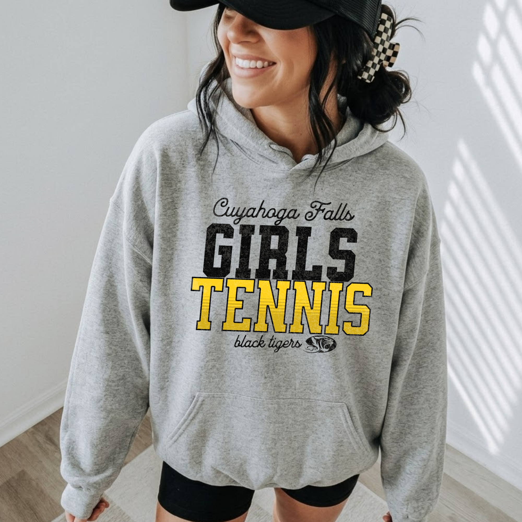 Cuyahoga Falls Girls Tennis Block Letter Design