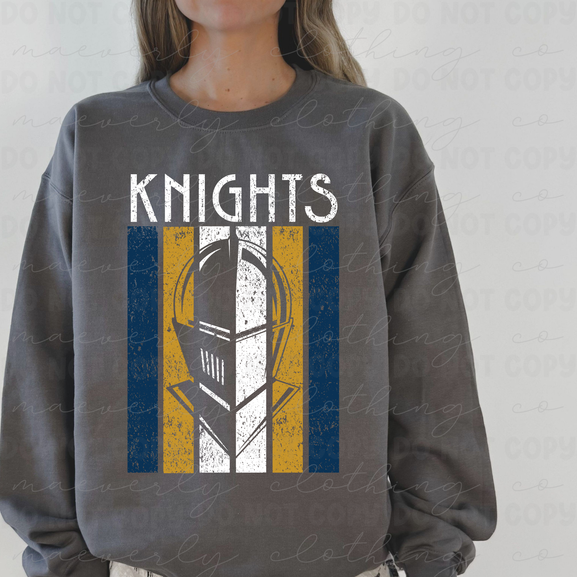 Hoban Knights Panel Mascot Tee/Crewneck