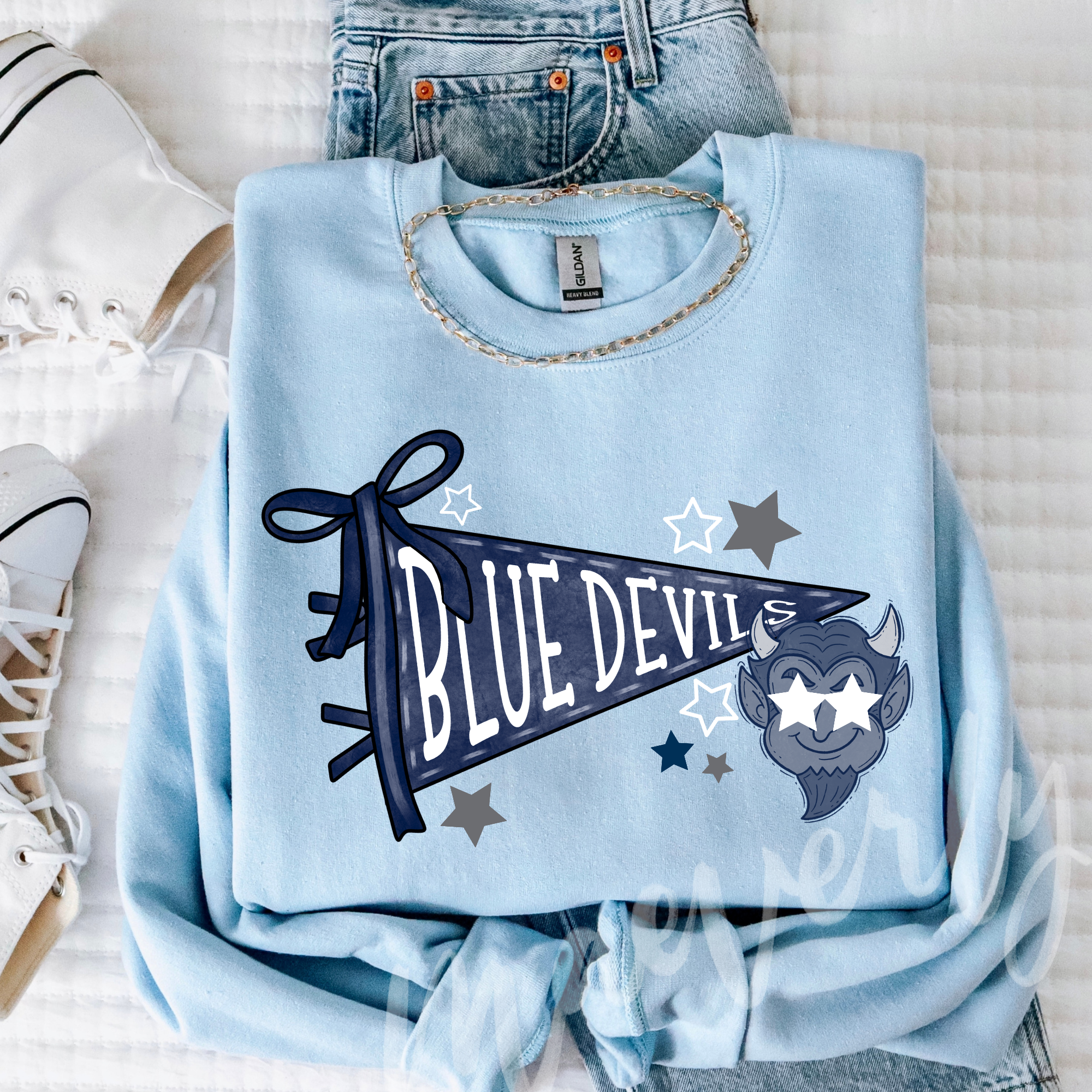 The Mascot Pennant Graphic || McDonald Blue Devils