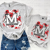 Mentor Cardinals Spirit Bloom Tee/Crewneck