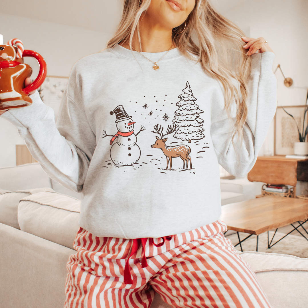 Simple Snowman Tee/Crewneck