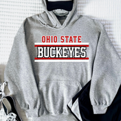 Buckeyes Retro Stripe Classic Tee/Crewneck