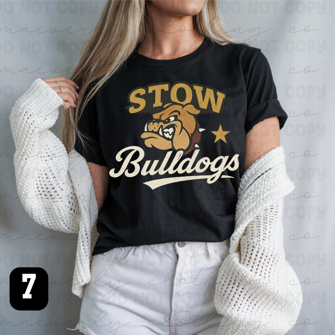Retro Stow Bulldogs Spiritwear - Preorder