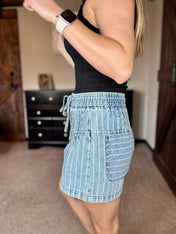 Coastal Pinstripe Shorts PREORDER