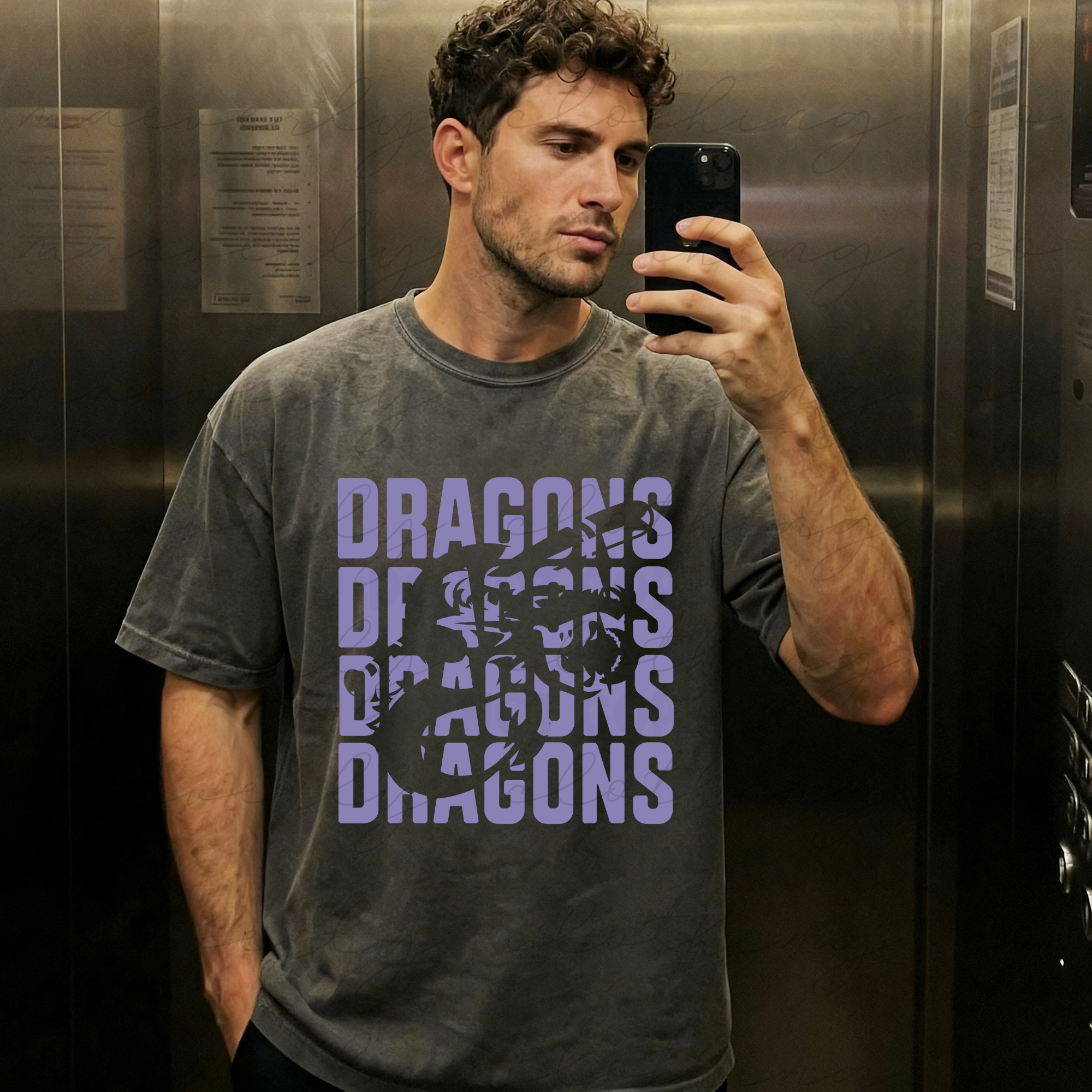 Dragons Hollow Team Mascot Graphic