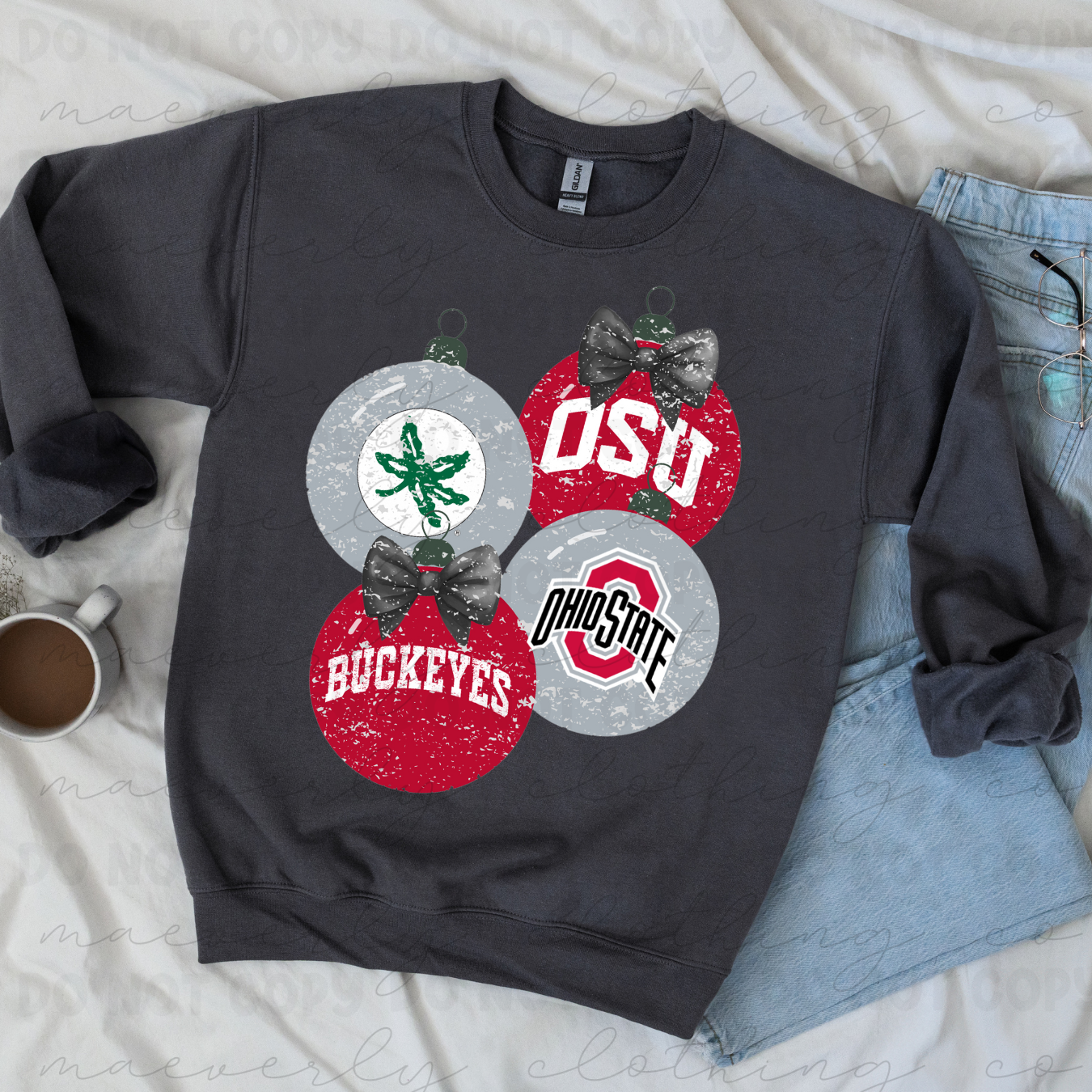Your School/Mascot Ornaments Tee/Crewneck