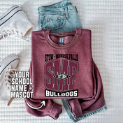 Custom Varsity Stack Tee/Crewneck - ANY SCHOOL/TEAM