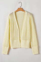 Lemon Drop Pointelle Cardigan PREORDER