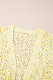 Lemon Drop Pointelle Cardigan PREORDER