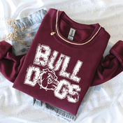 Block Bulldog Tee/Sweatshirt