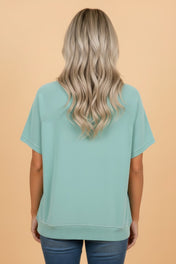 Sweet & Simple Lace Trim Top PREORDER
