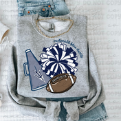 McDonald Blue Devils Football Tee/Crewneck