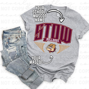 Your School/Mascot Hometown Hype Tee/Crewneck